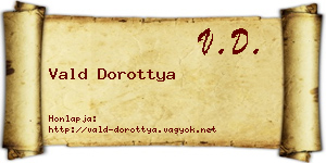 Vald Dorottya névjegykártya